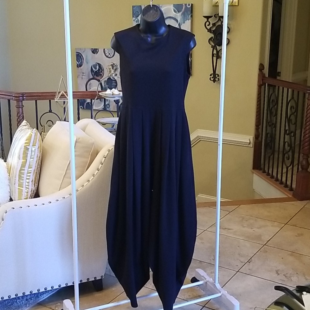 Sleeveless Black Widelegged Jumpsuit